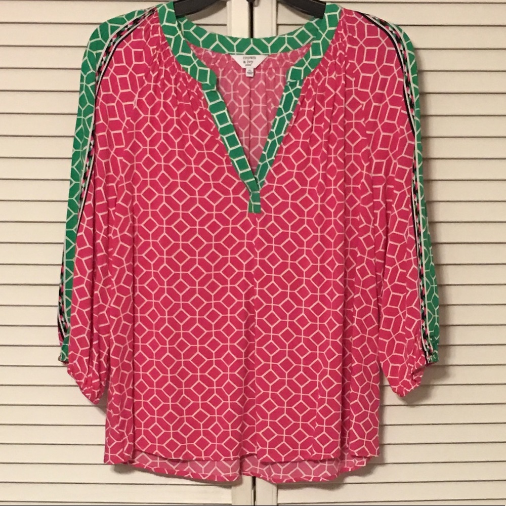 Crown and Ivy Basic Peasant Blouse